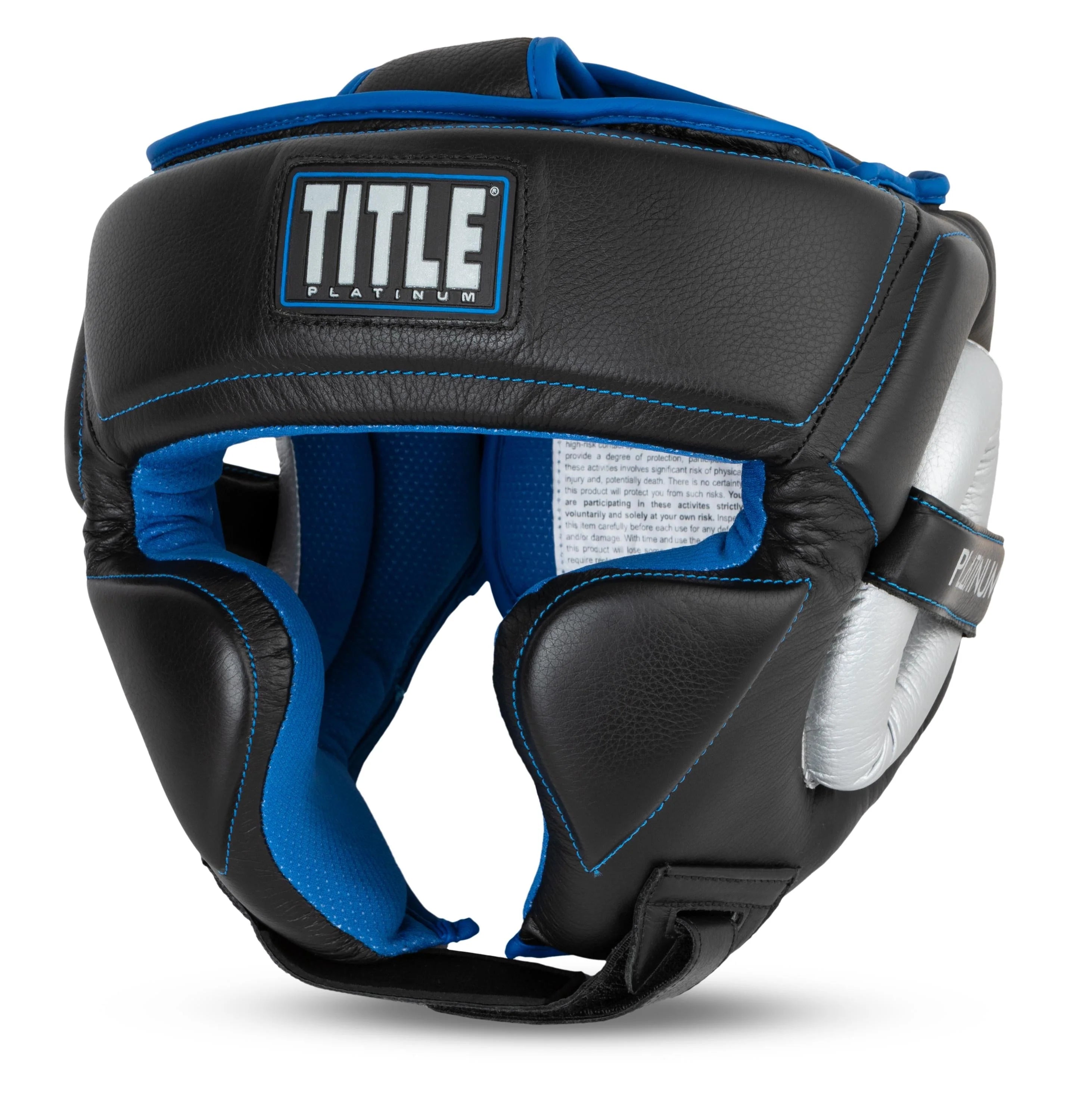 Headgear Platinum Perilous Training Title Black/Silver - L Size