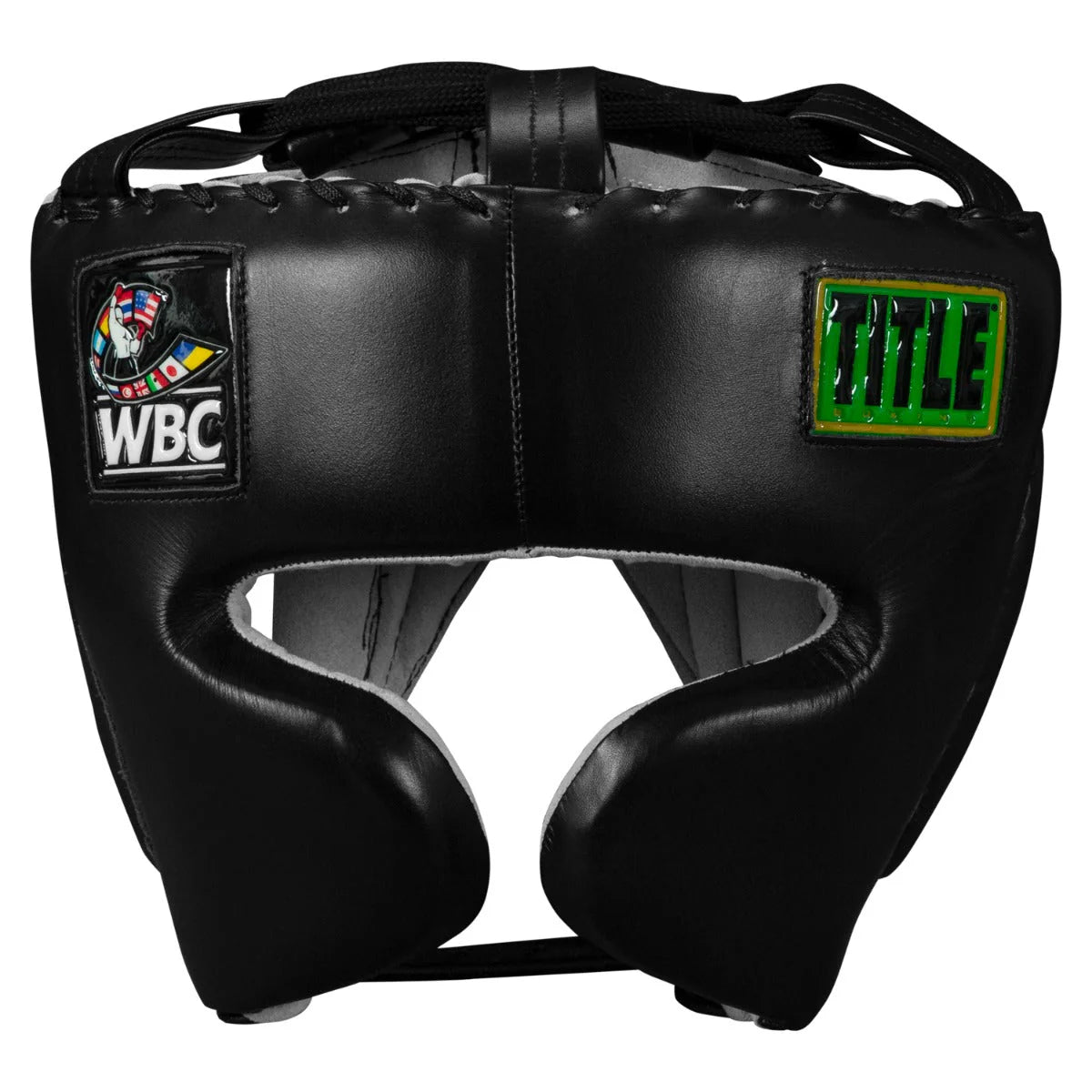Headgear WBC by TITLE Boxing Sparring Title Black - Regular Size