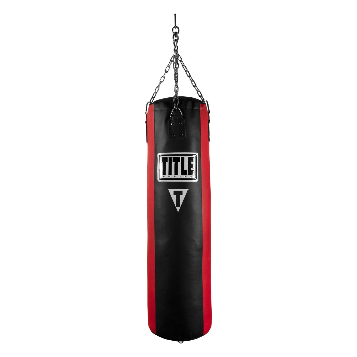 Heavy Bag Boxing Synthetic Leather (Unfilled) Title Black/Red - One Size