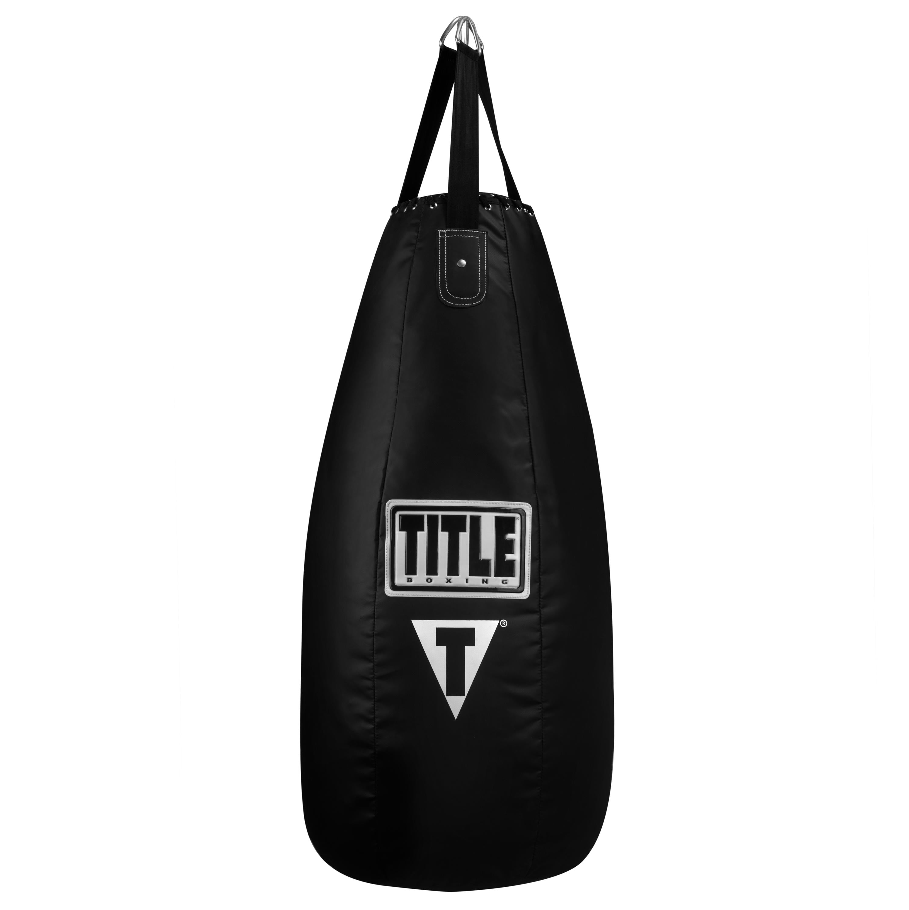 Heavy Bag Boxing Tear Drop Title Black - One Size