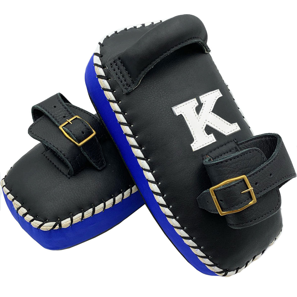 Kicking Pads K Brand K-KKP Single Strap Black Blue Muay Thai Boxing
