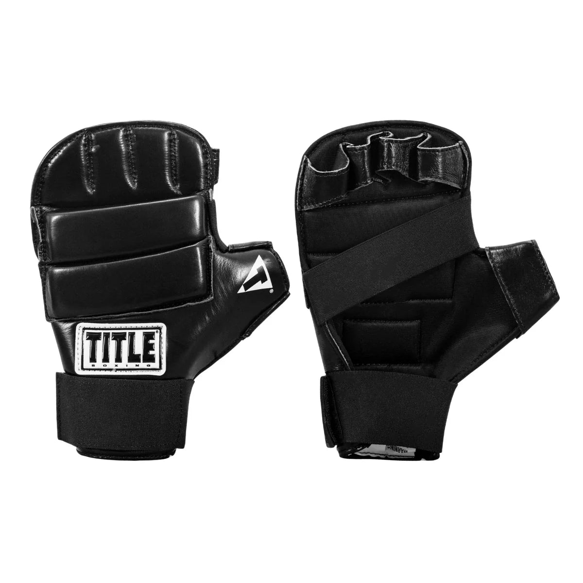 MMA Gloves Title Leather Super Speed Bag Black - L Size