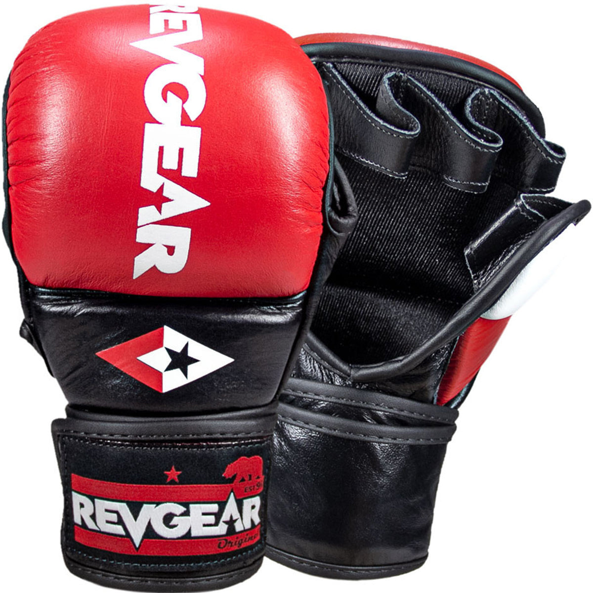 MMA Gloves Pro Series MS1 Training and Sparring Revgear Red - L Size