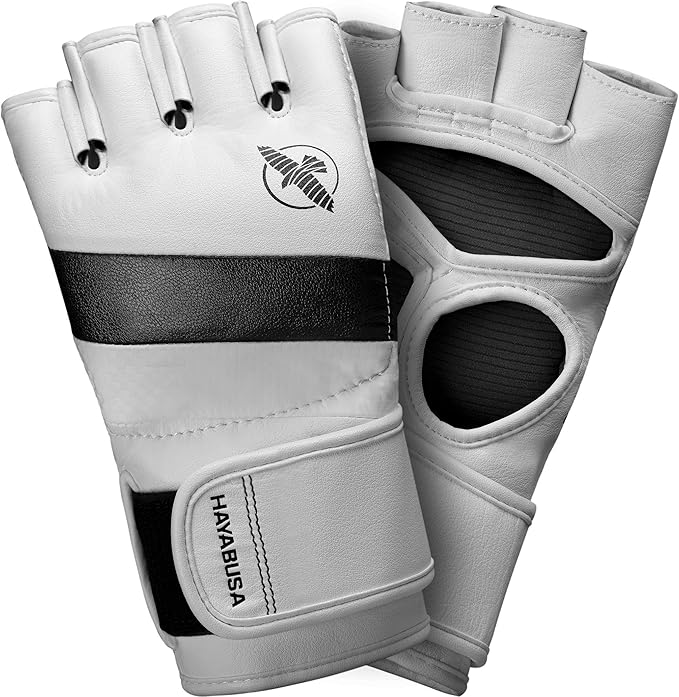 MMA Gloves Hayabusa T3 4oz White Black - M Size