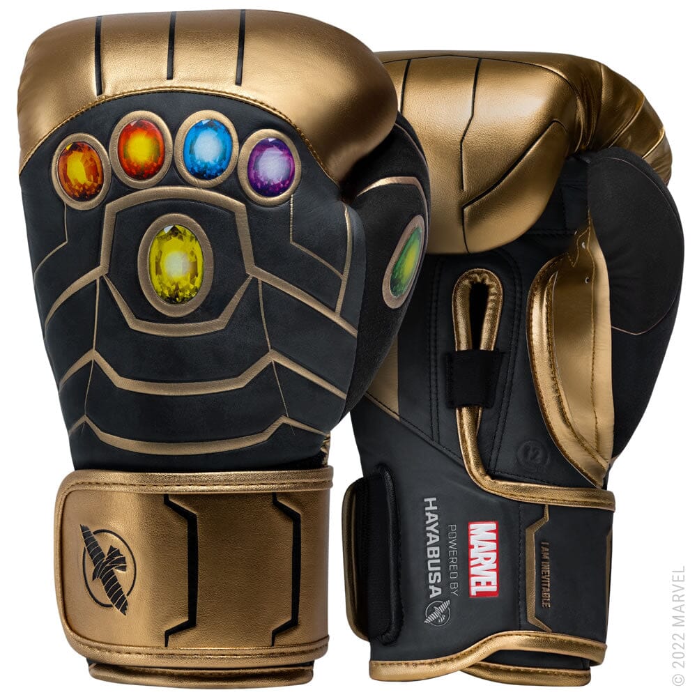 Boxing Gloves Hayabusa Marvel's Thanos Gold Black - 16 OZ