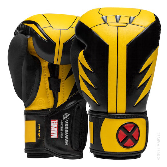 Boxing Gloves Hayabusa Marvel's Wolverine Yellow Black - 12 OZ