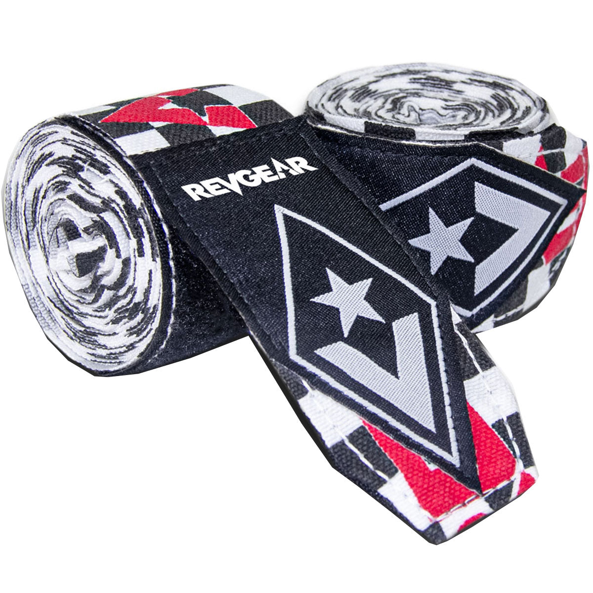 Handwraps Revgear Pro Series Elastic Checkered White - 2x180 inch/4.5 m