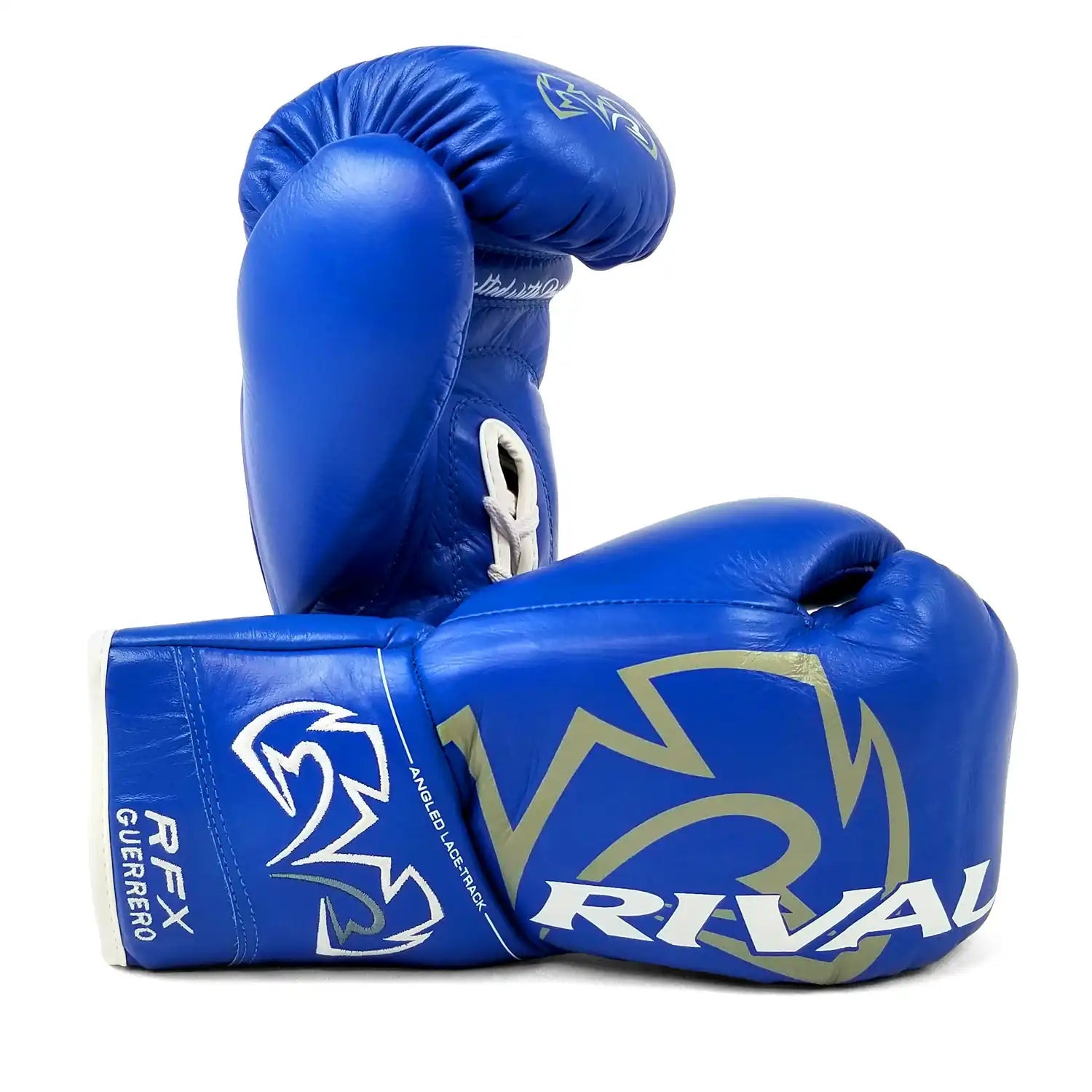 Boxing Gloves Rival RFX-Guerrero Pro Fight - SF-H Lace-up Blue - 8 OZ