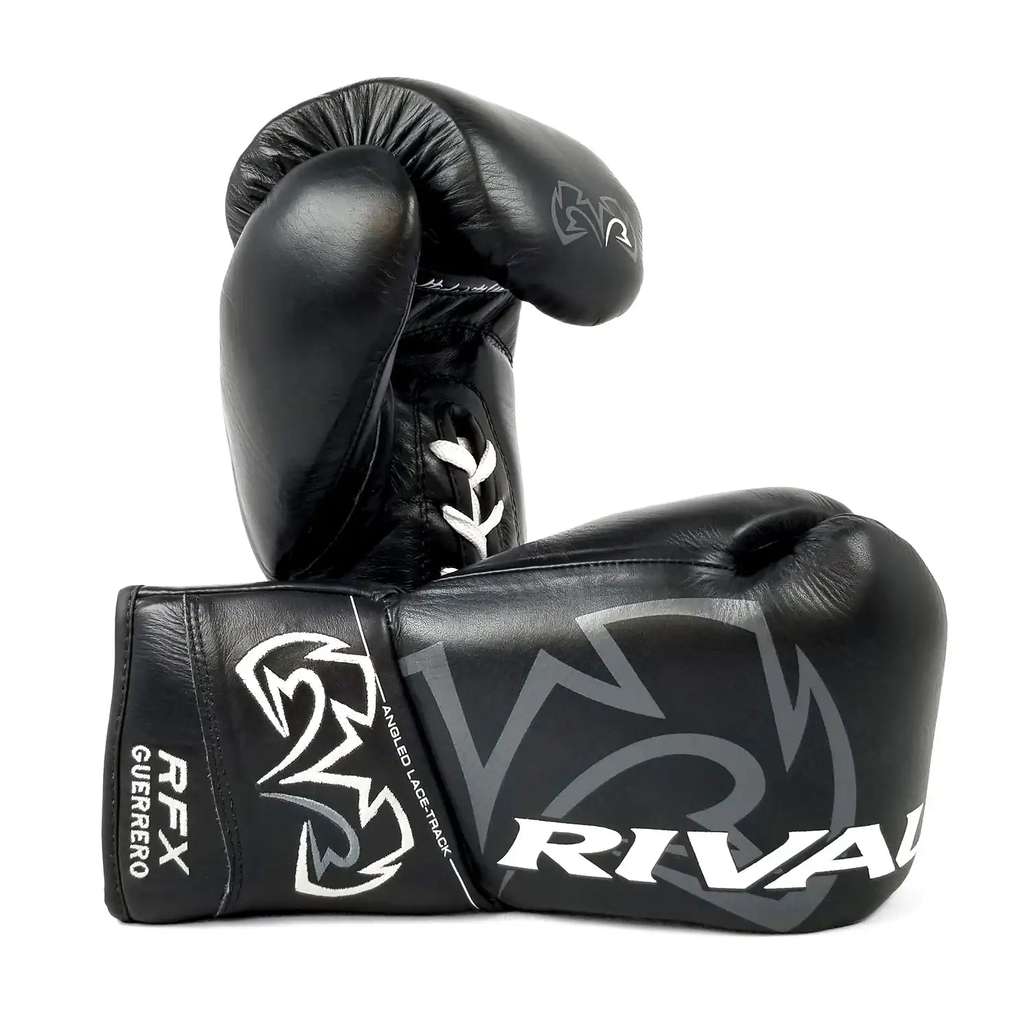 Boxing Gloves Rival RFX-Guerrero Pro Fight HDE-F Lace-up Black - 8 OZ