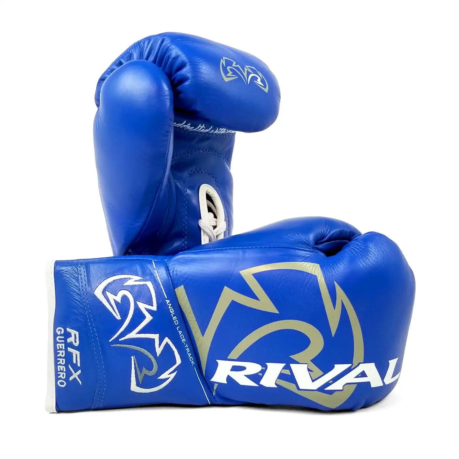 Boxing Gloves Rival RFX-Guerrero Pro Fight HDE-F Lace-up Blue - 10 OZ