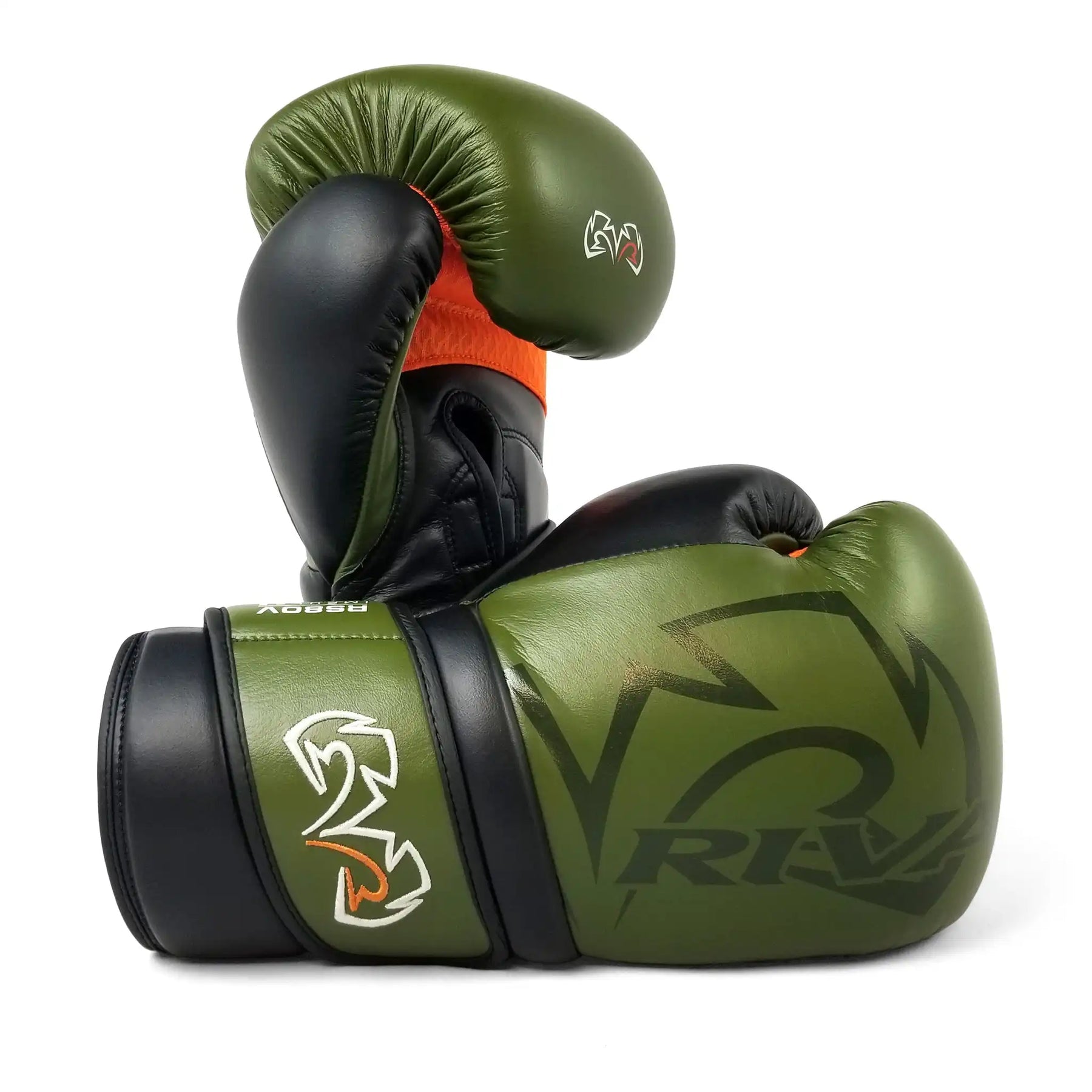 Boxing Gloves Rival RS80V Impulse Sparring Khaki/Green - 14 OZ