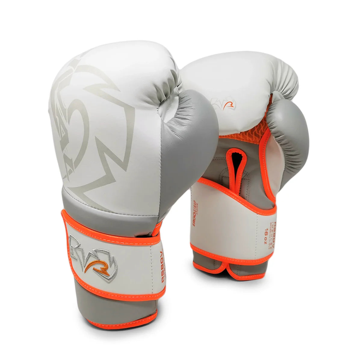 Boxing Gloves Rival RS80V Impulse Sparring White/Orange - 18 OZ