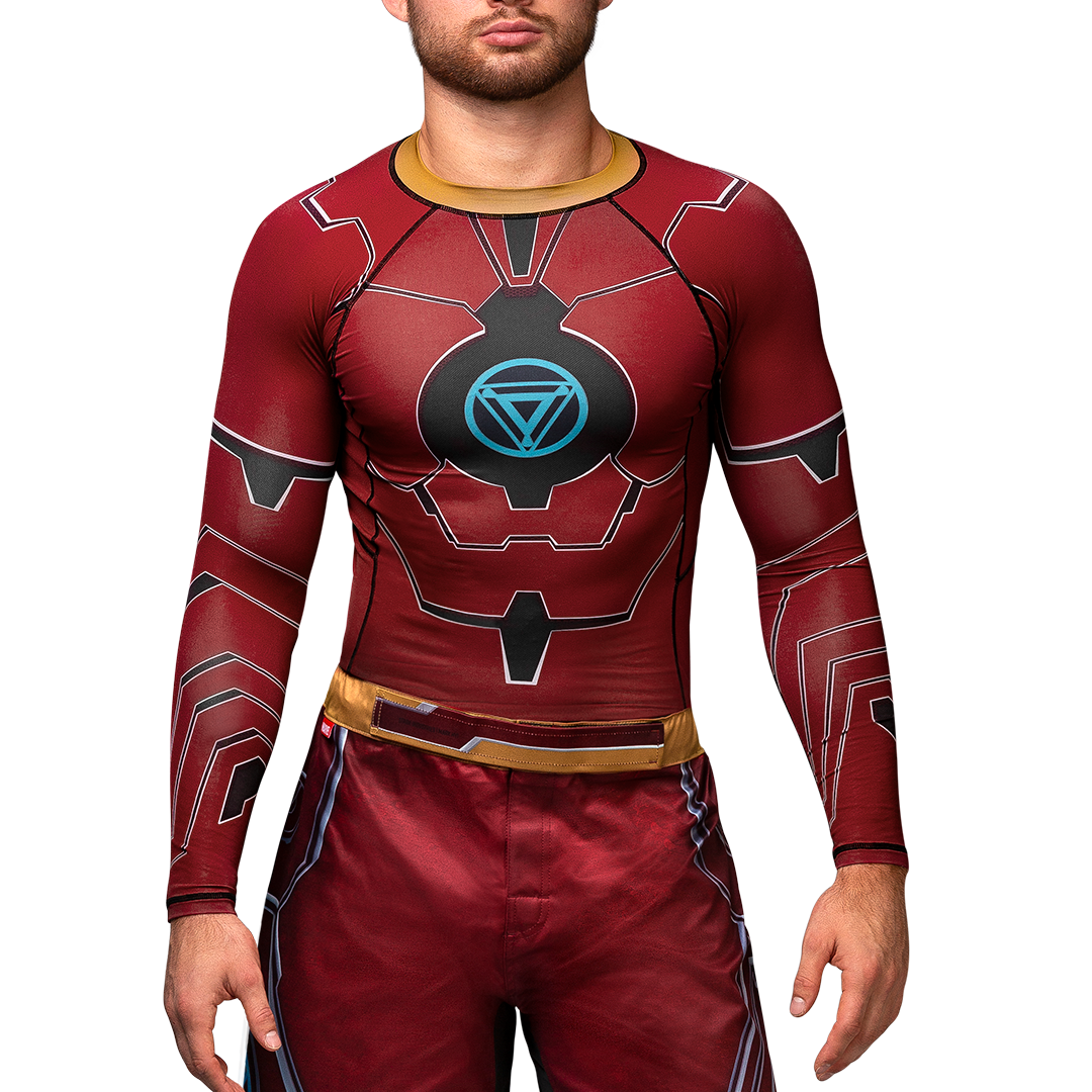 Rash Guard Hayabusa Marvel's Iron Man Long Sleeve Red - XL Size