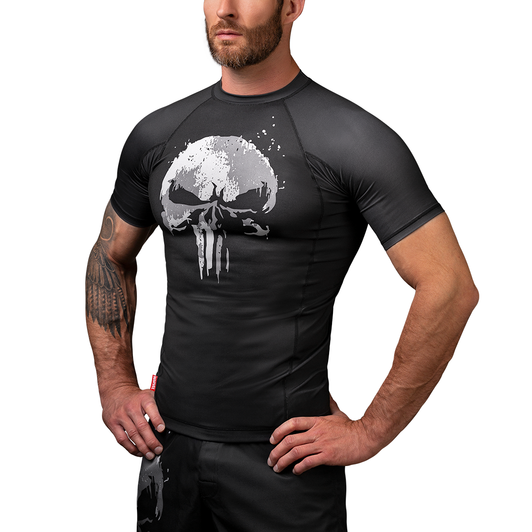 Rash Guard Hayabusa Marvel's The Punisher Short Sleeve Black - L Size