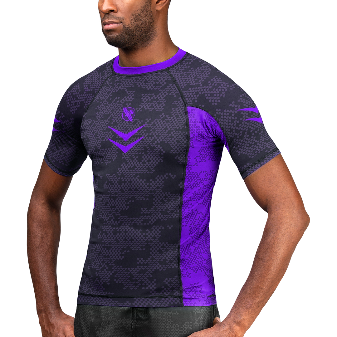 Rash Guard Hayabusa Ranked Short Sleeve Purple - XXL Size