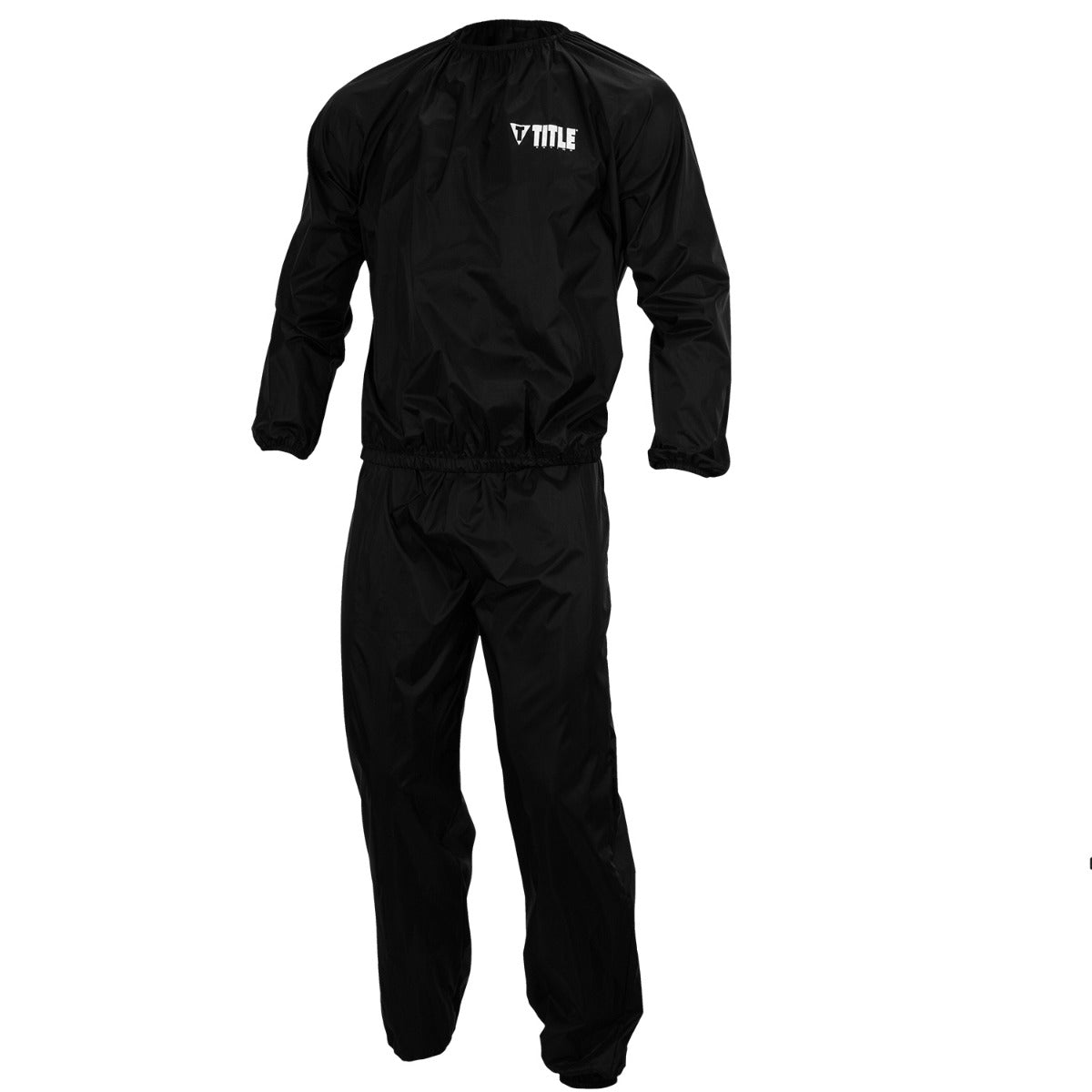 Sauna Suit Boxing Exceed Nylon Title Black - L Size