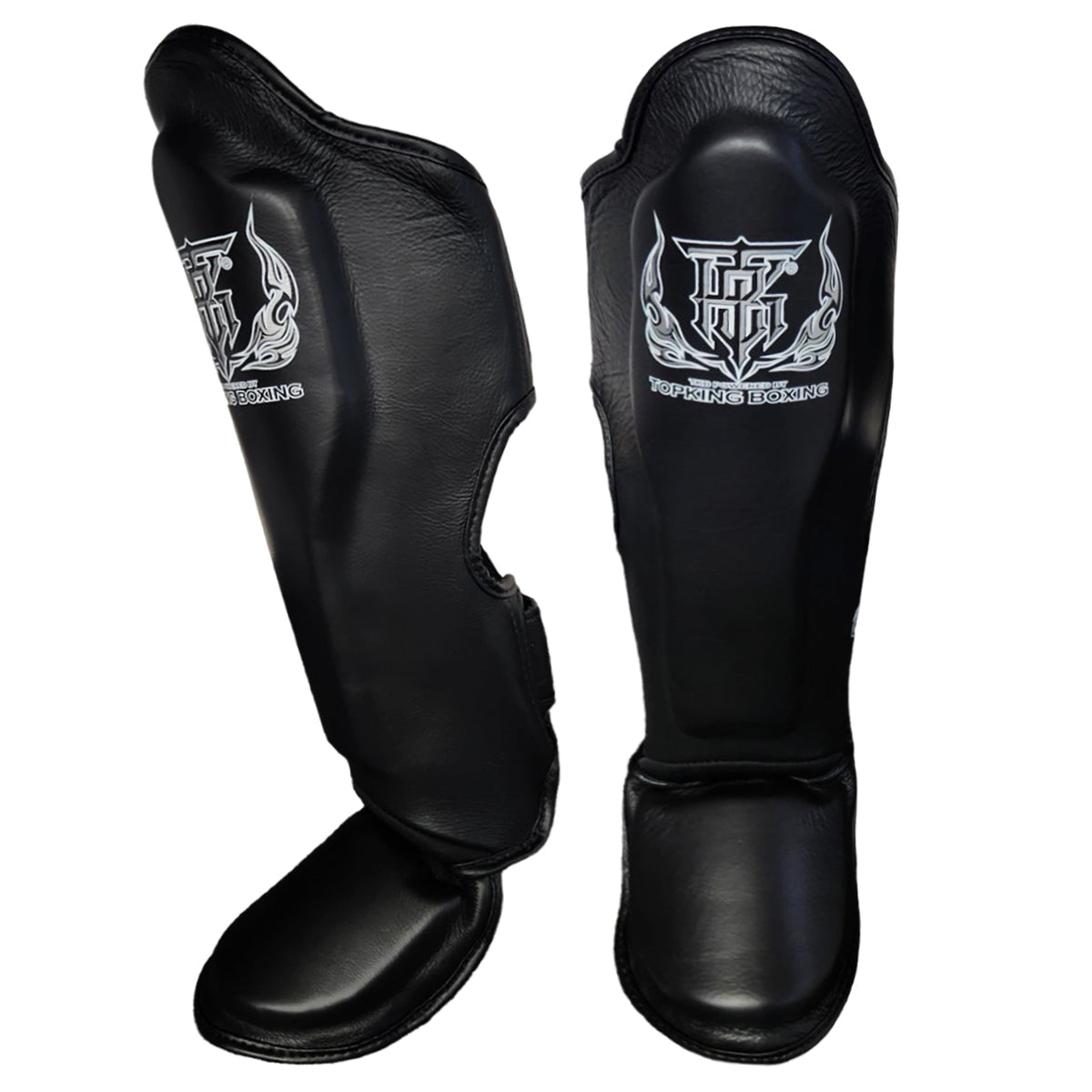 Shin Guards Top King Boxing TKSGP-GL Black - S Size
