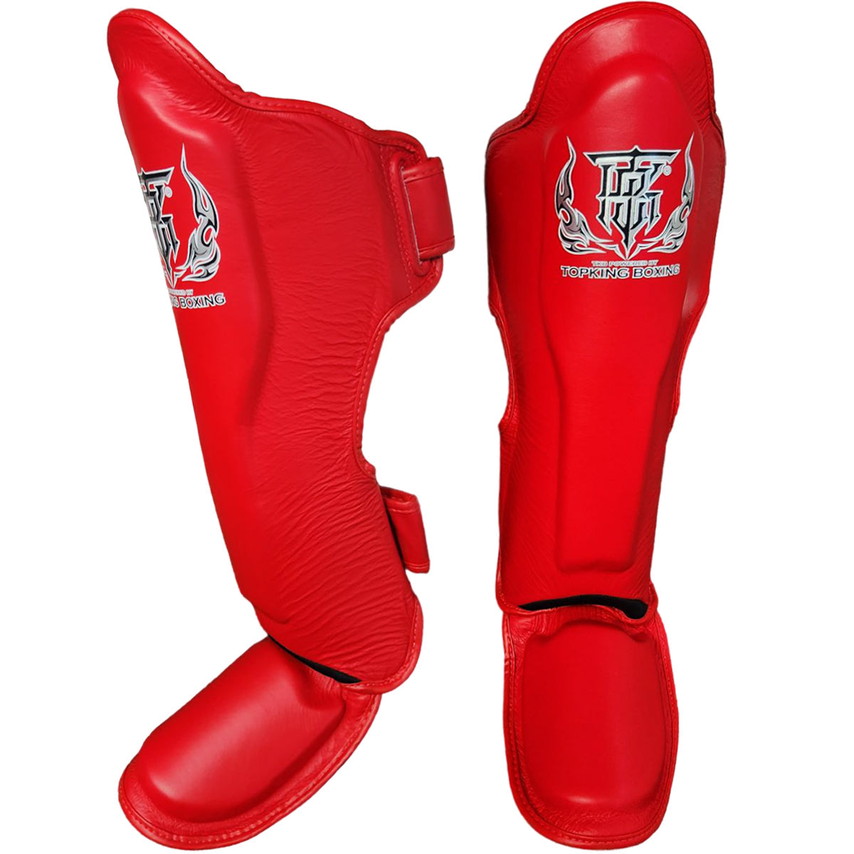 Shin Guards Top King Boxing TKSGP-GL Red - XL Size
