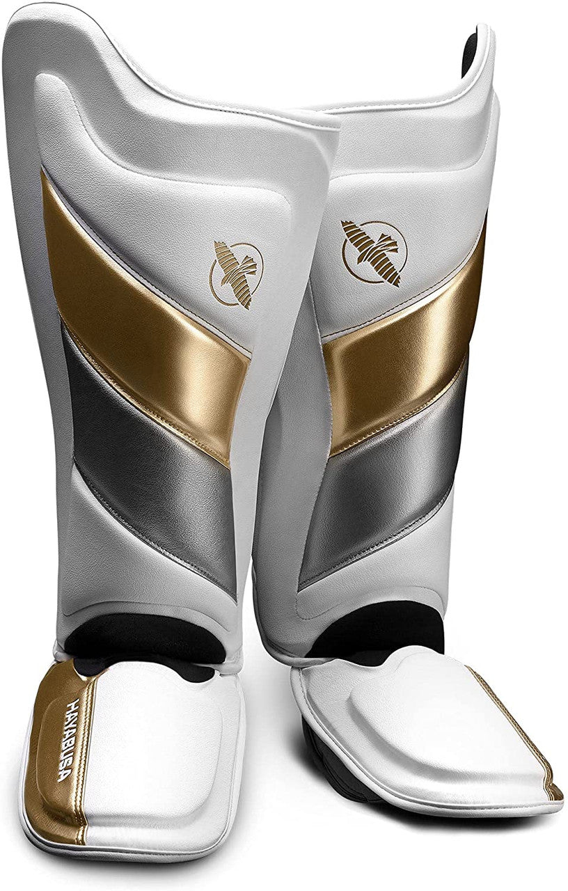 Shin Guards Hayabusa T3 Striking White Gold - M Size