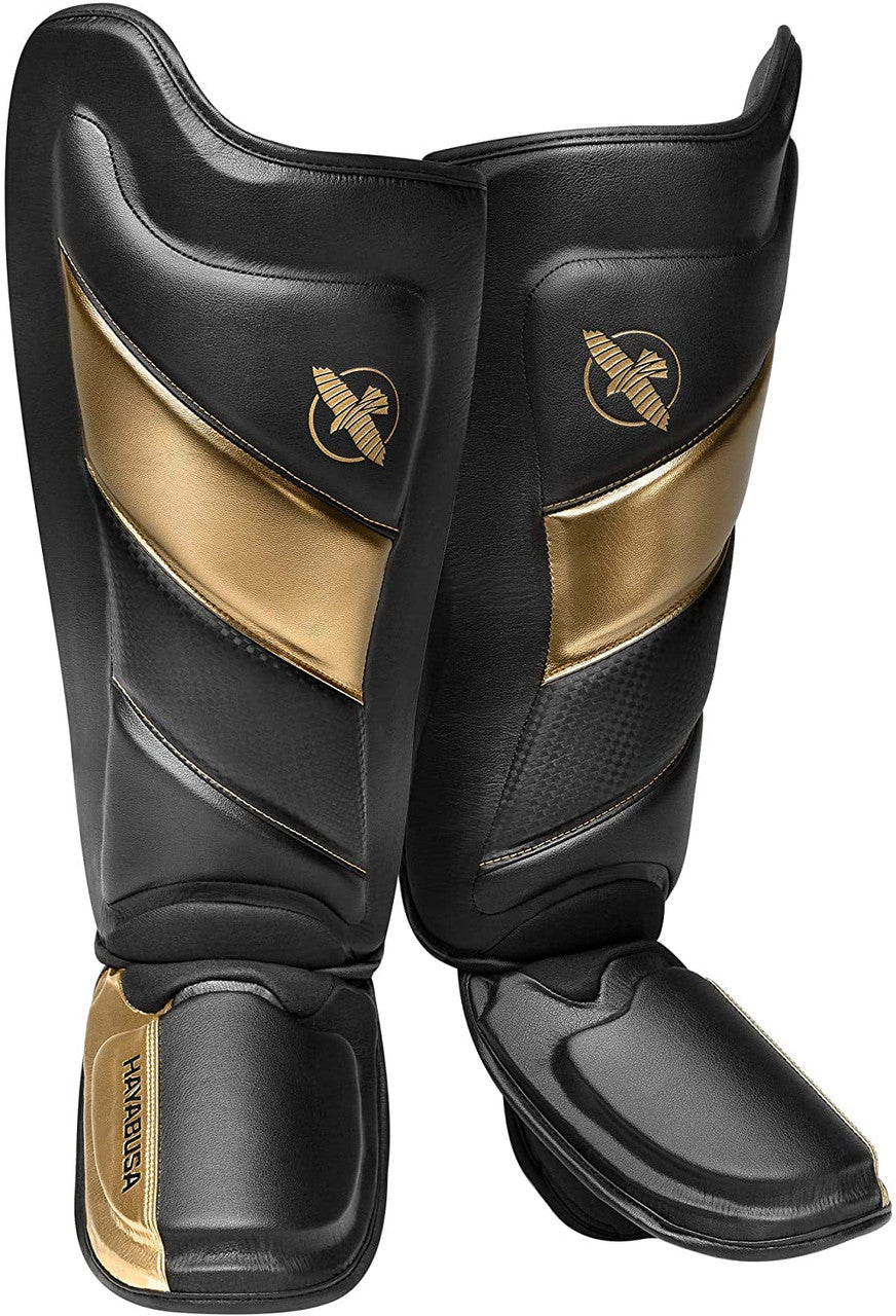 Shin Guards Hayabusa T3 Striking Black Gold - S Size