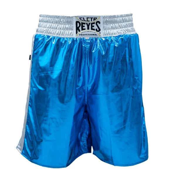 Shorts Boxing Cleto Reyes Metallic Blue Silver - XS Size