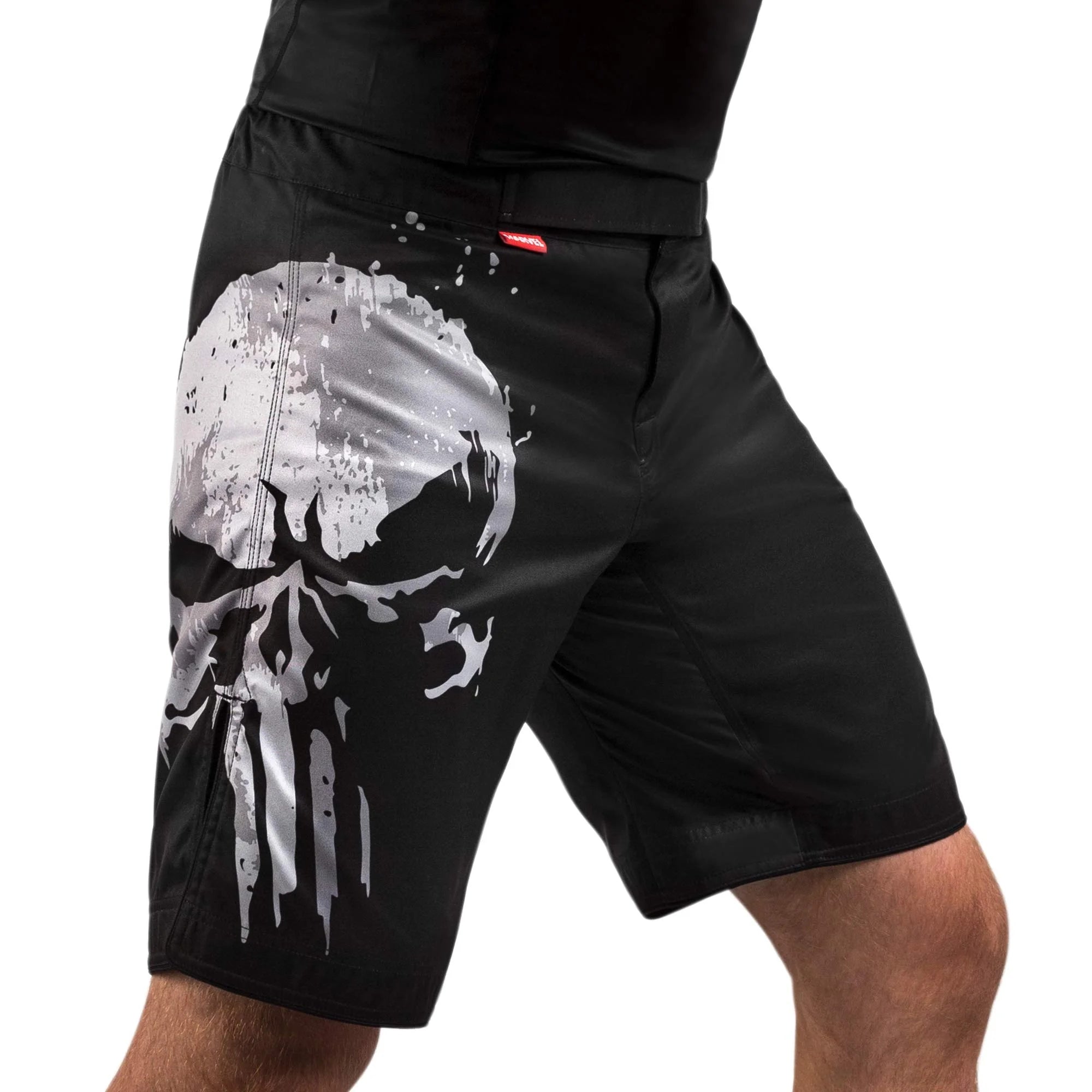 Shorts Boxing Fight Hayabusa Marvel's The Punisher Black - XL Size