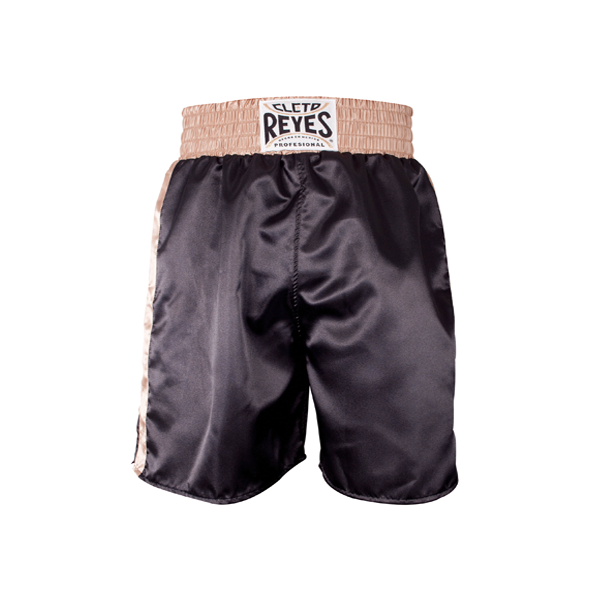 Shorts Classic For Boxing Cleto Reyes Satin Black Gold - M Size