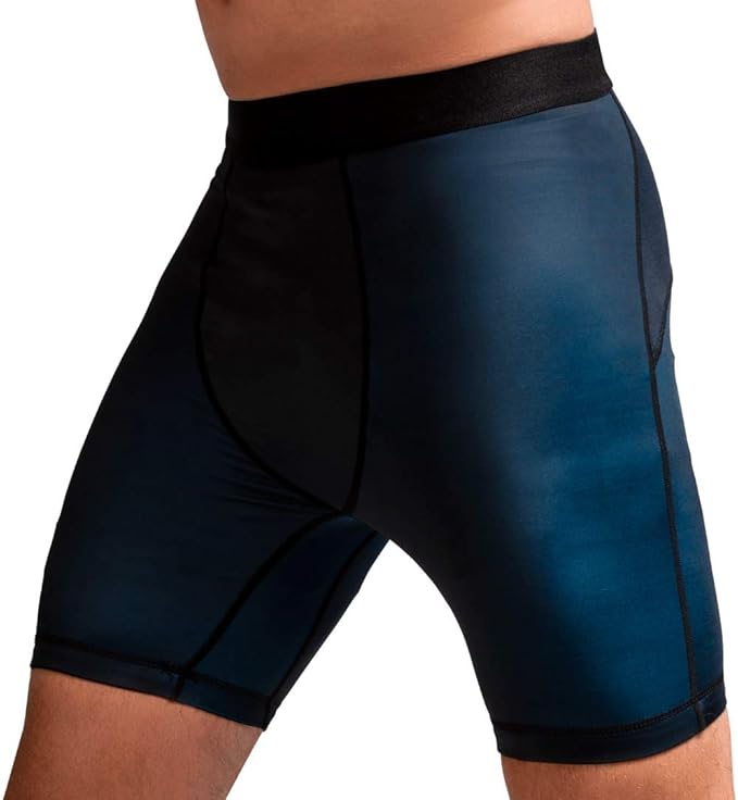 Shorts Geo Vale Tudo Hayabusa Blue - L Size