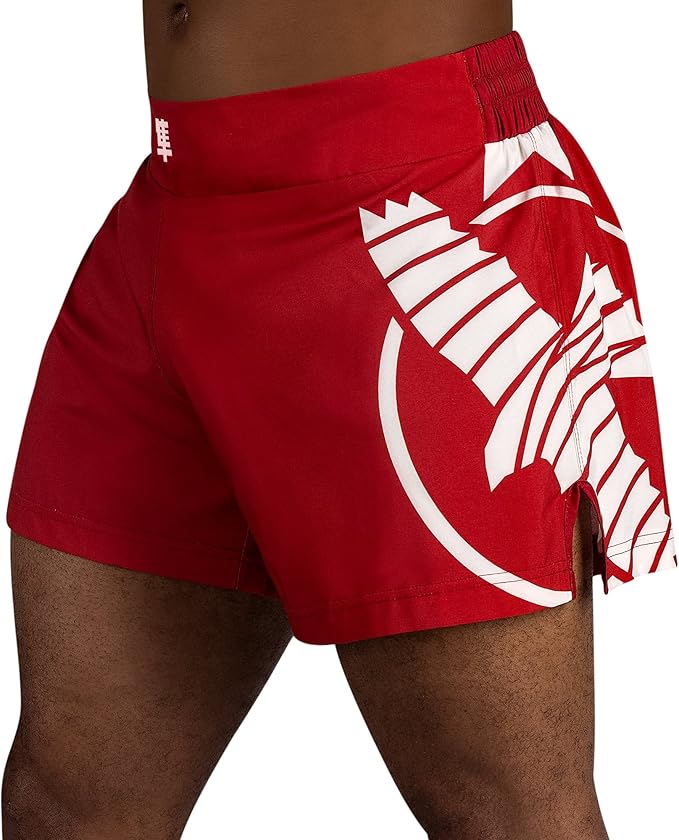 Shorts Kickboxing Hayabusa Icon Red White - S Size