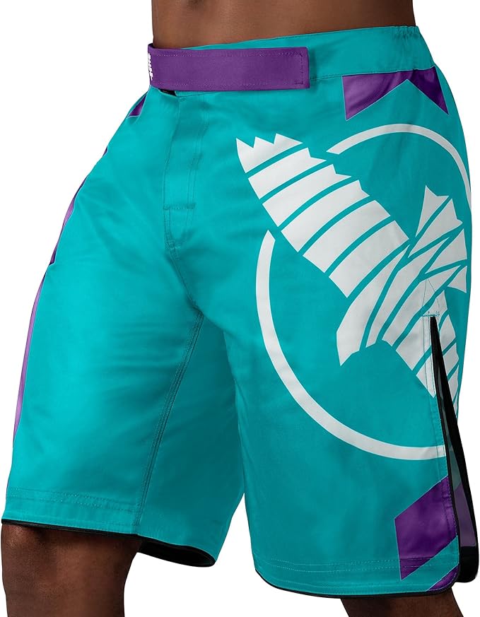 Shorts MMA Hayabusa Icon Teal White - XS Size
