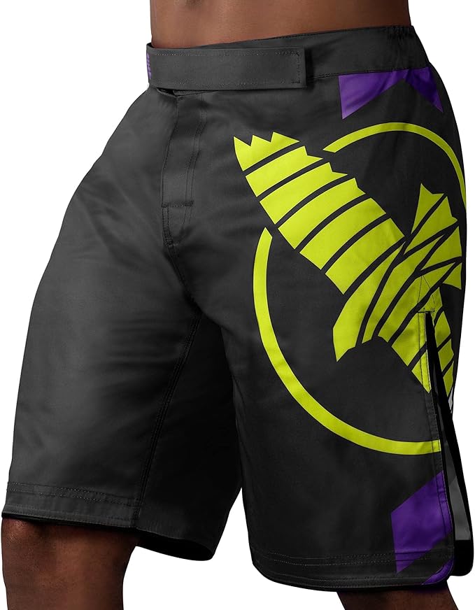 Shorts MMA Hayabusa Icon Black Neon - M Size