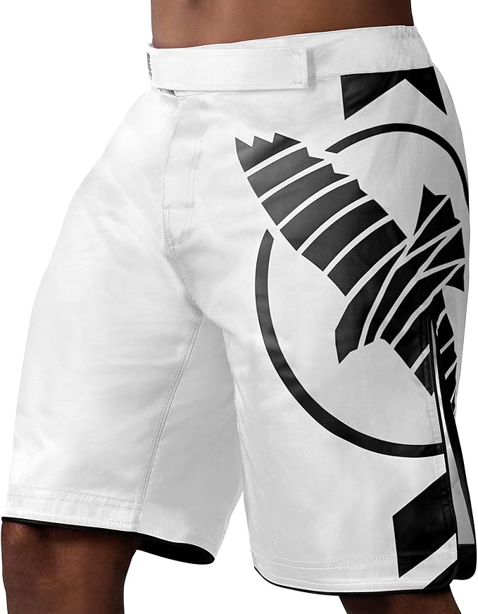 Shorts MMA Hayabusa Icon White Black - S Size