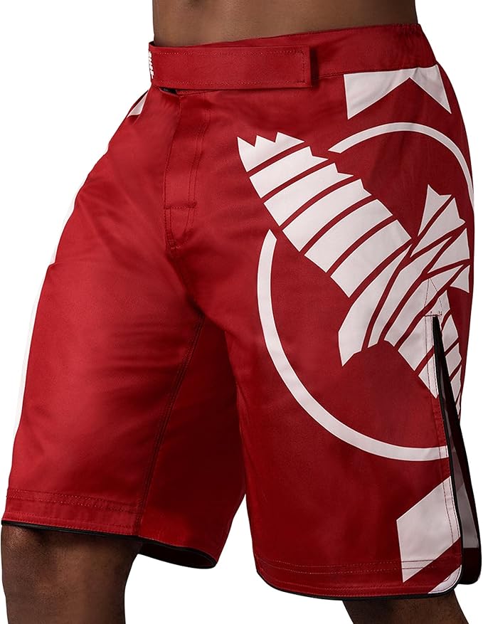 Shorts MMA Hayabusa Icon Red White - S Size