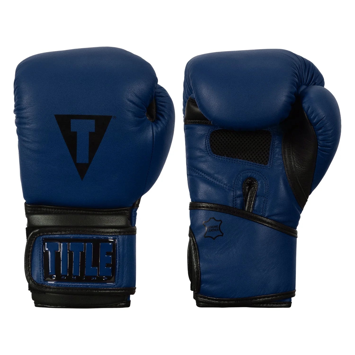 Boxing Gloves Title Dauntless Training Blue/Black - 14 OZ