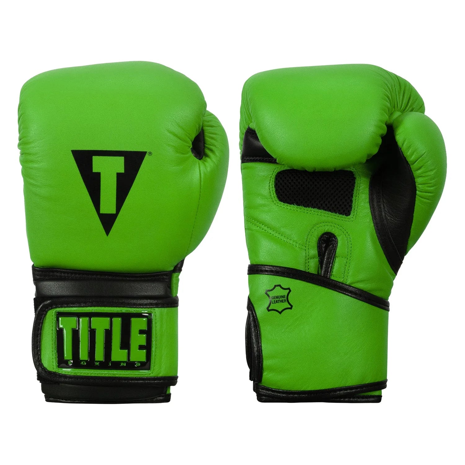 Boxing Gloves Title Dauntless Training Green/Black - 14 OZ