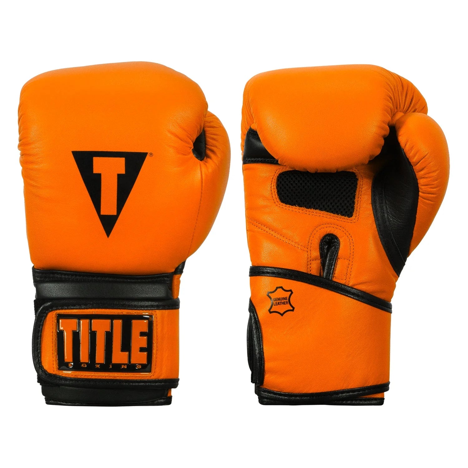 Boxing Gloves Title Dauntless Training Orange/Black - 14 OZ