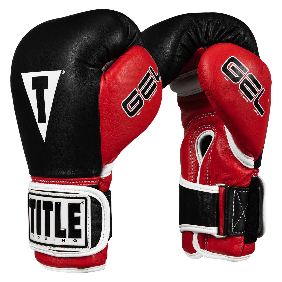 Boxing Gloves Title Gel World Bag 2.0 Black Red - M Size