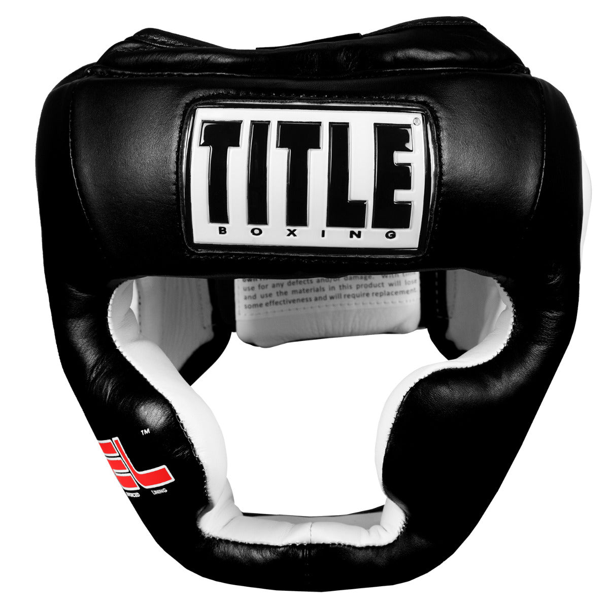 Headgear Gel World Full Face Training Title Black - Regular Size