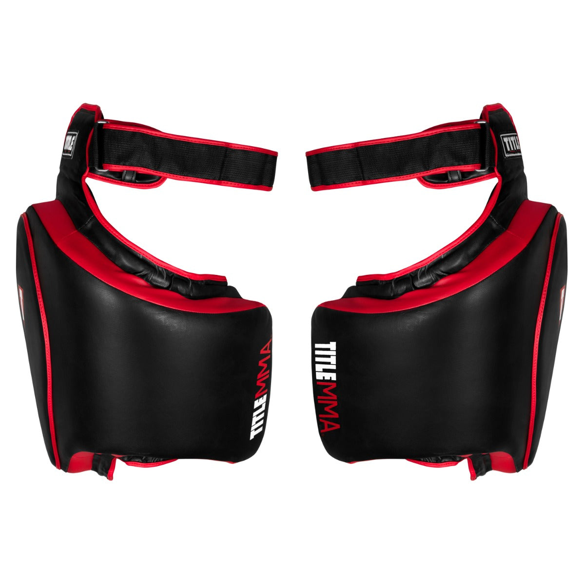 Thigh Pads MMA Gel Thai Style 2.0 Title Black/Red