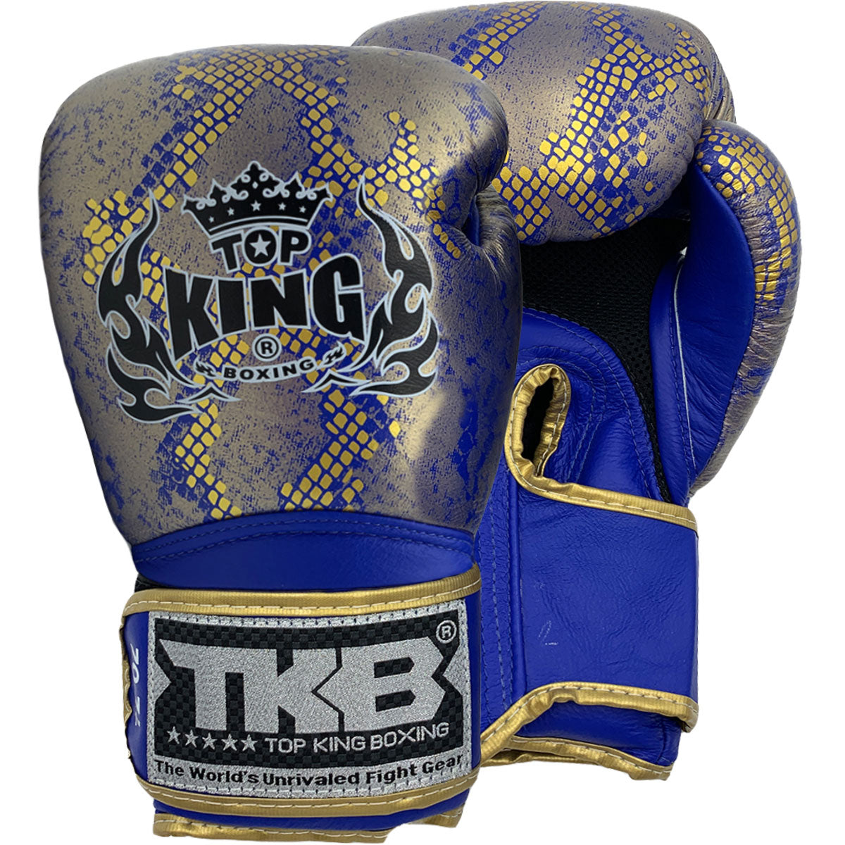 Top King Boxing Gloves TKBGSS-02 Air Blue Gold