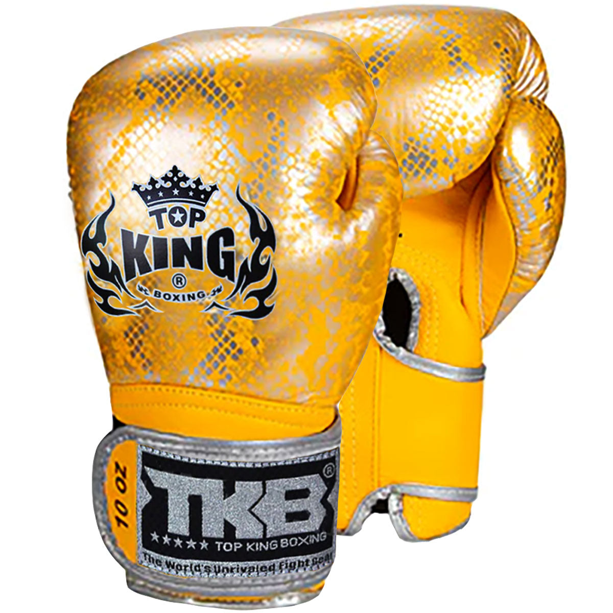 Top King Boxing Gloves TKBGSS-02 Air Yellow Silver