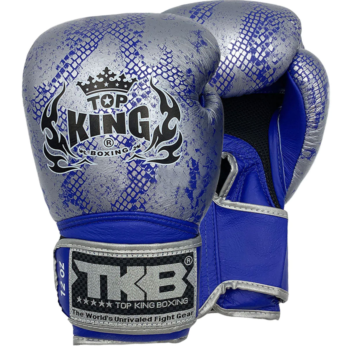 Boxing Gloves Top King TKBGSS-02 Air Blue Silver (Old Logo) - 14 OZ
