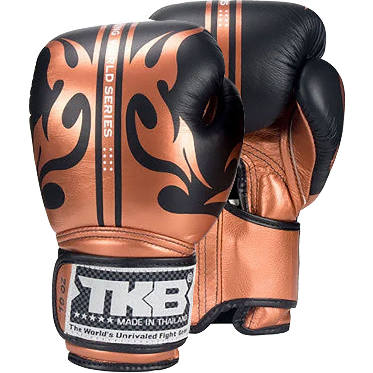 Top King Boxing Gloves TKBGWS World Series Black Copper