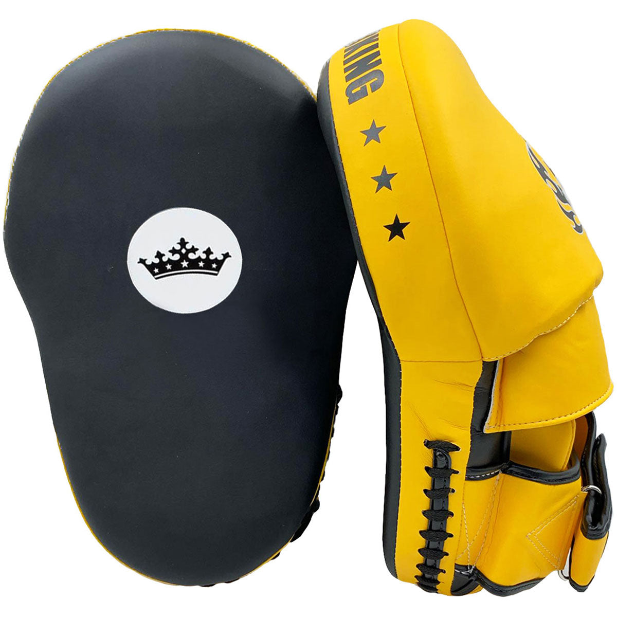 Focus Mitts Top King Boxing TKFME Black Yellow “Extreme” - F Size