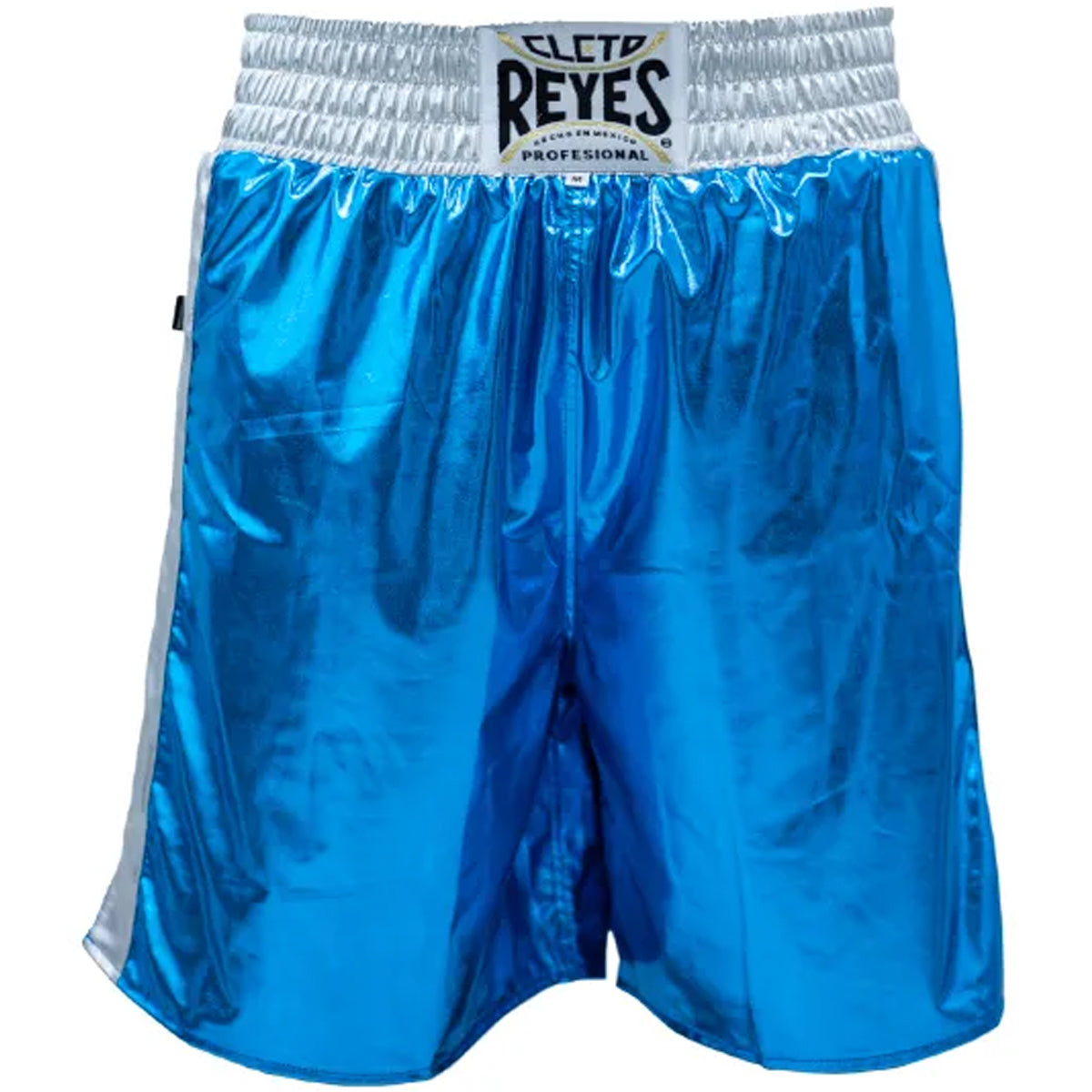 Shorts Boxing Cleto Reyes Metallic Blue Silver - L Size