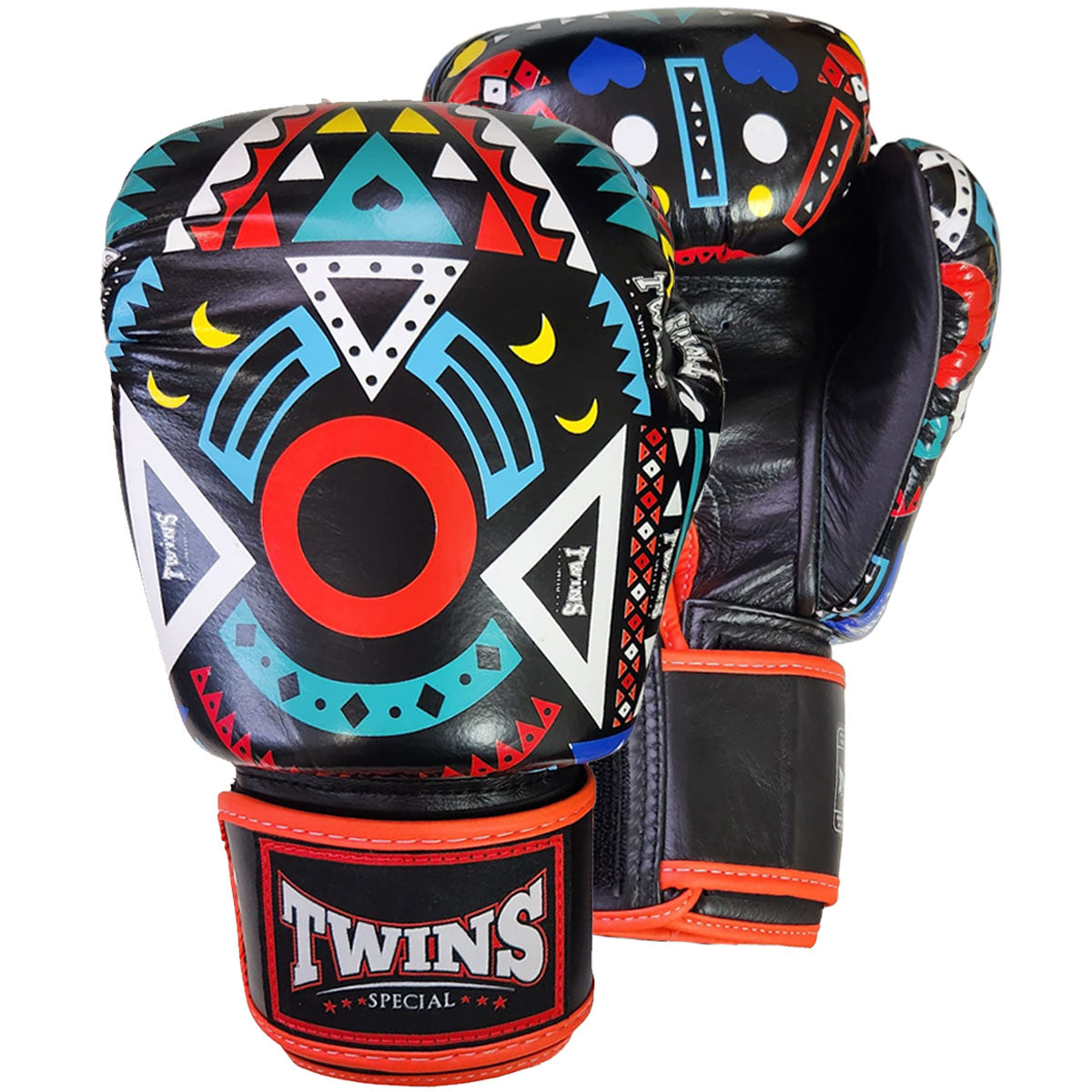 Boxing Gloves Twins Special FBGV-57 Black Fancy - 12 OZ