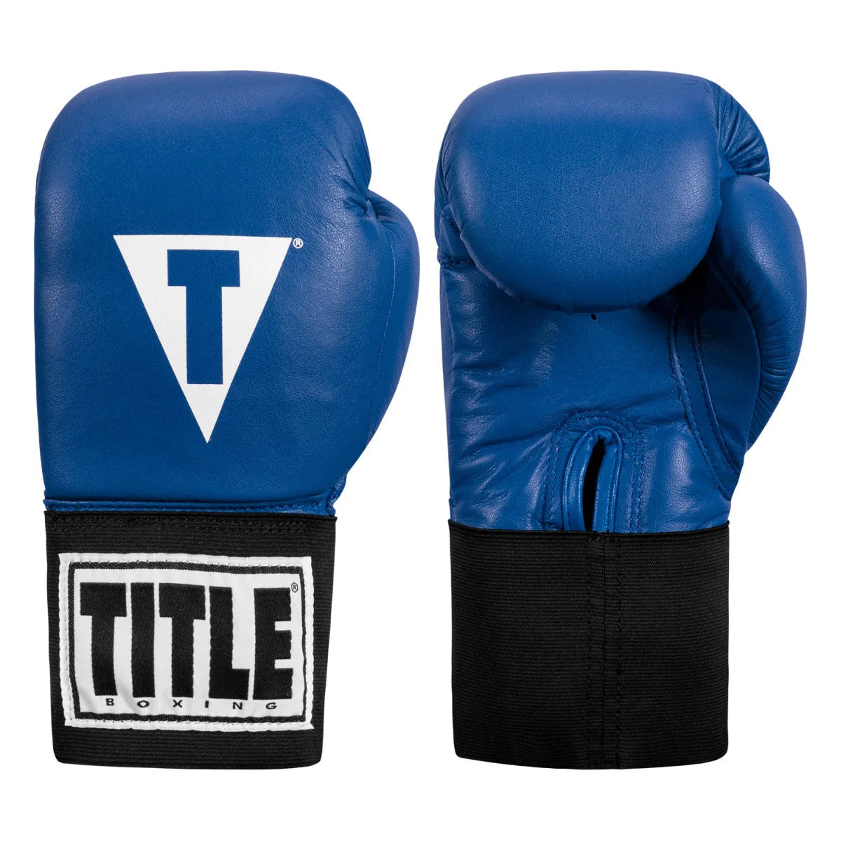 Boxing Gloves - Elastic TITLE Boxing USA Competition Blue - 10 OZ