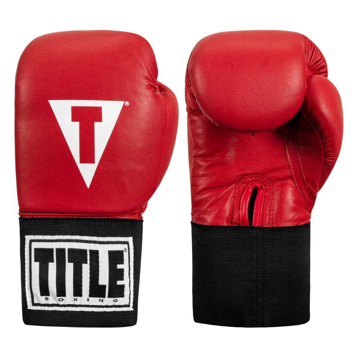 Boxing Gloves - Elastic TITLE Boxing USA Competition Red - 10 OZ