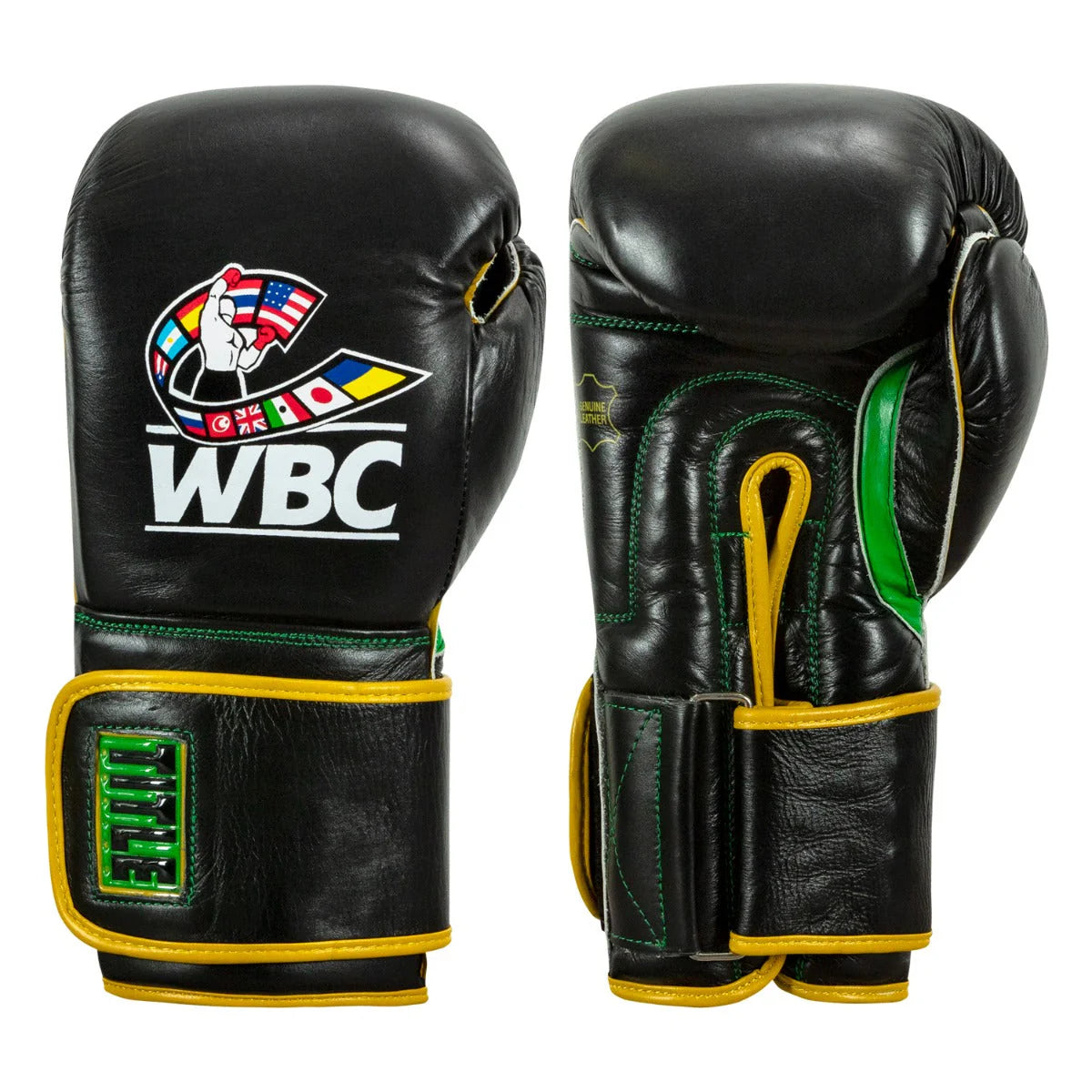 Boxing Gloves Title WBC by TITLE Boxing Bag Black/Green - 14 OZ
