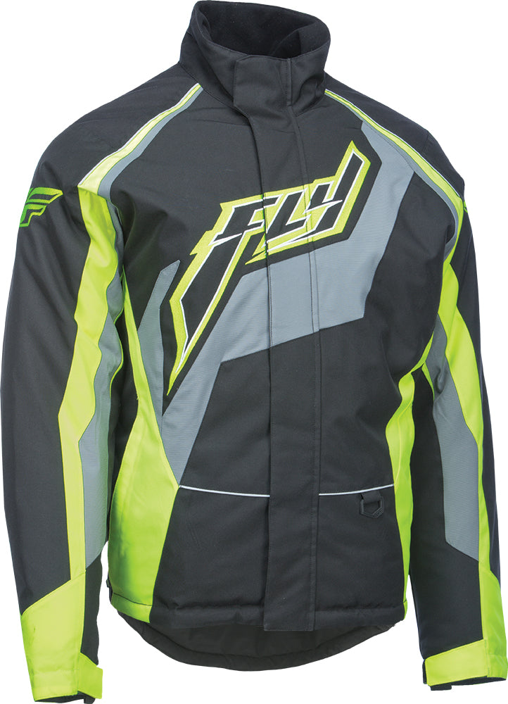 FLY RACING OUTPOST JACKET BLACK/GREY/HI-VIS S